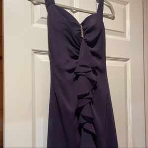 Beautiful purple dress.